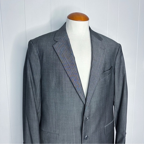 Joseph Abboud DRAGO Super 110s Herringbone Slim Fit Suit - Picture 5 of 12